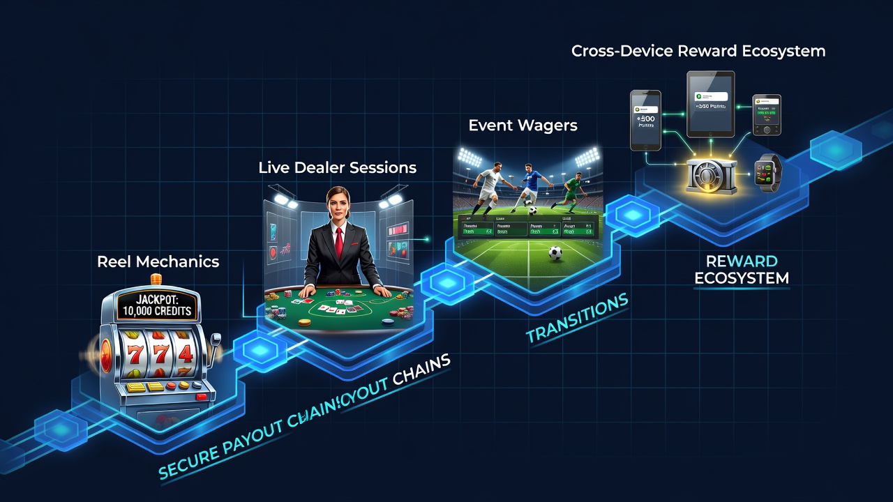 Sichere Transaktionsflüsse in hybriden Casino-Plattformen mit Walzen, Live-Dealer und Event-Wetten